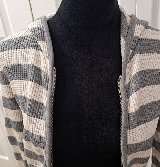 Levi's Waffle Knit Striped  Jacket  Size S - Picture 3 of 12